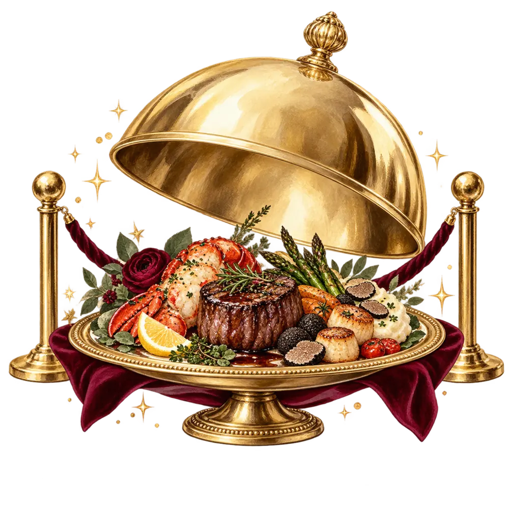 Ilustração de Acesso VIP ao buffet