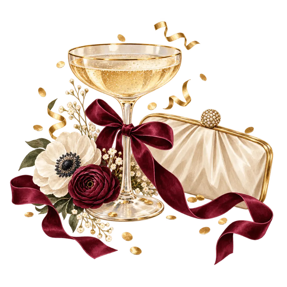 Ilustração de Patrocínio oficial da despedida da noiva