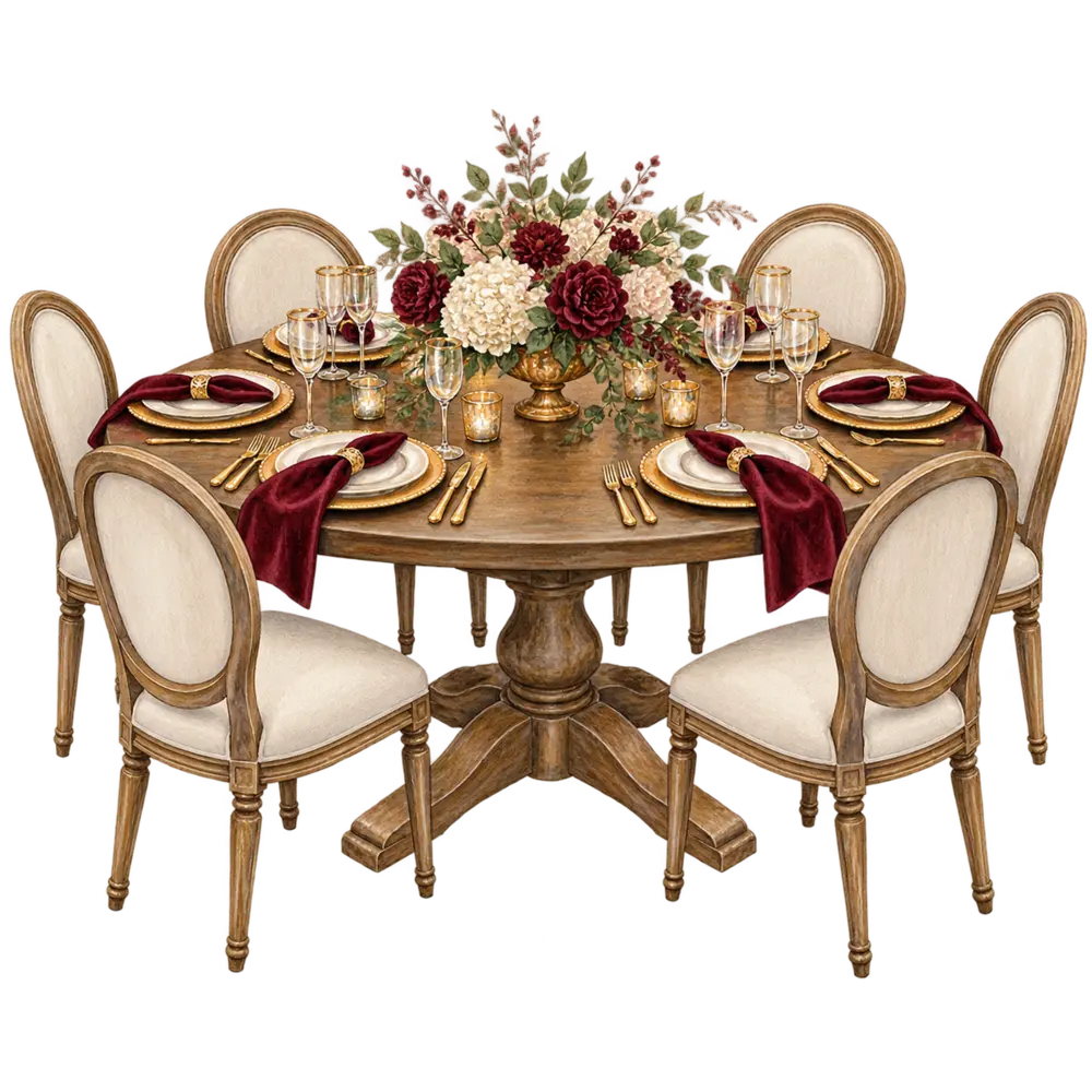 Ilustração de Mesa de jantar