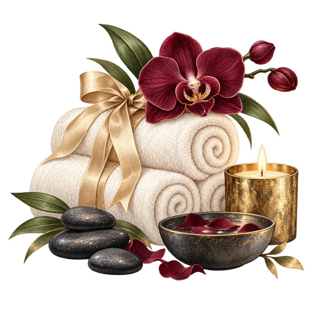 Ilustração de Spa para recuperar da festa